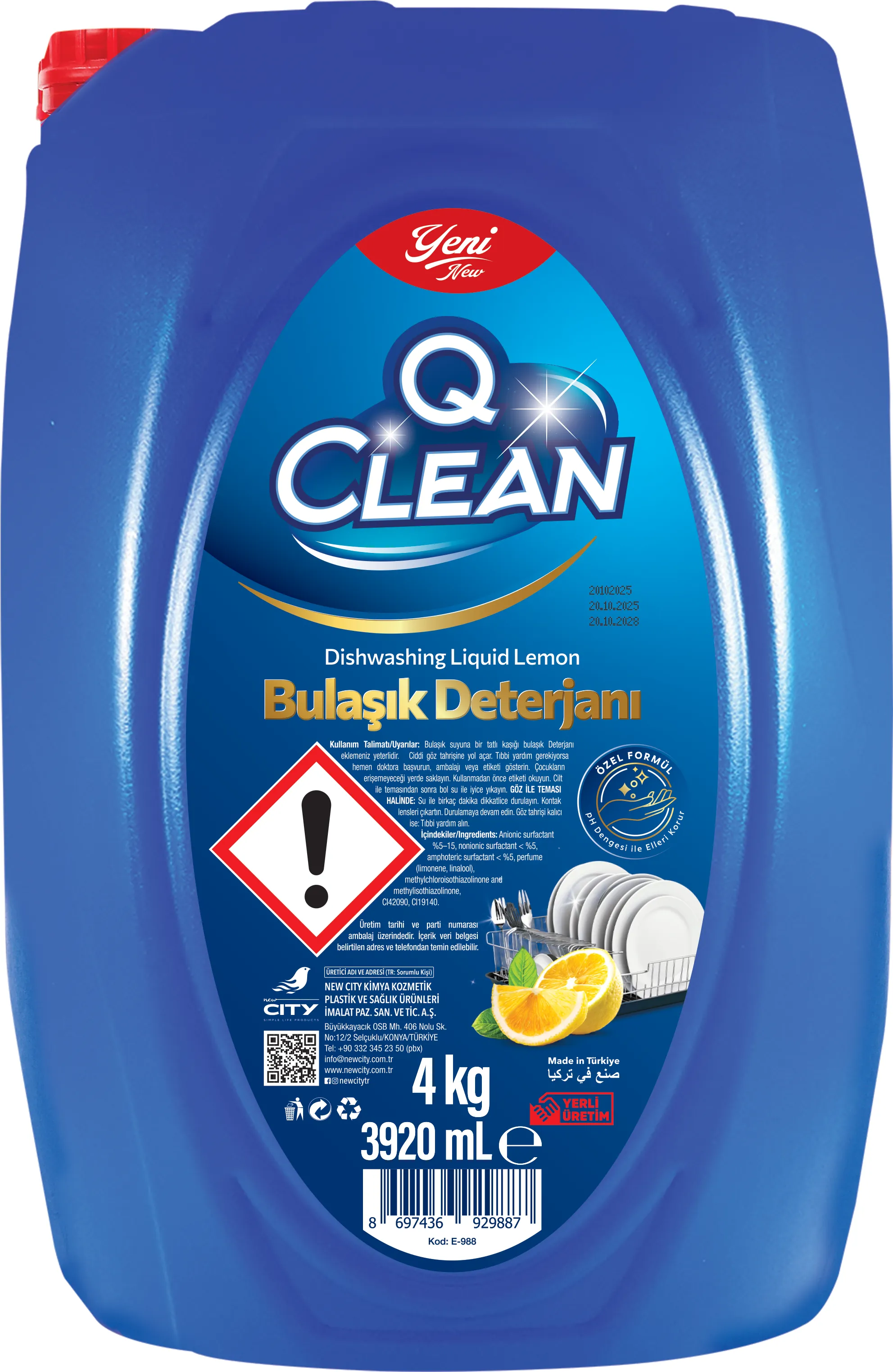 Lavavajillas Líquido Limón 4kg