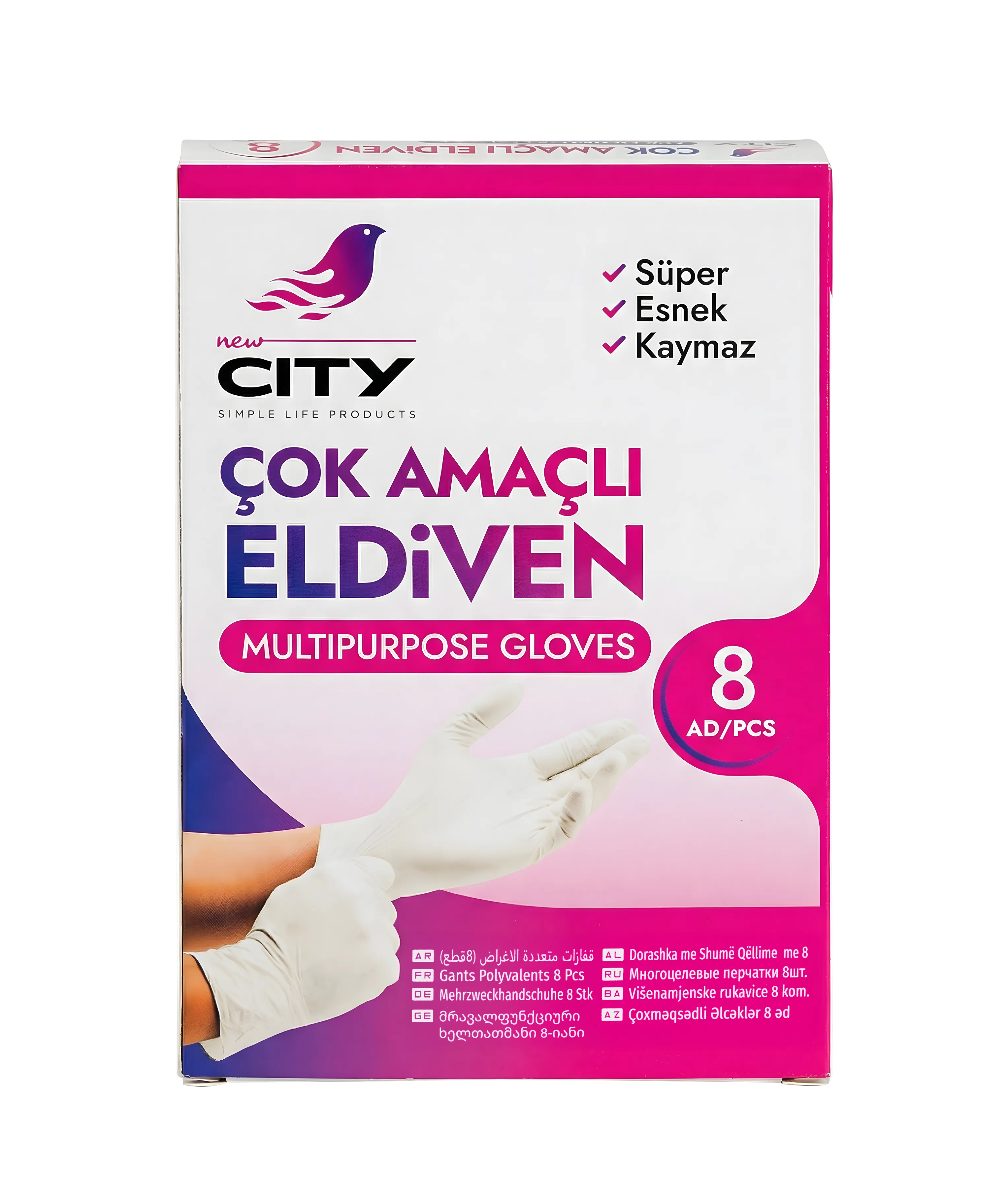 Guantes Multiusos 8 Pcs