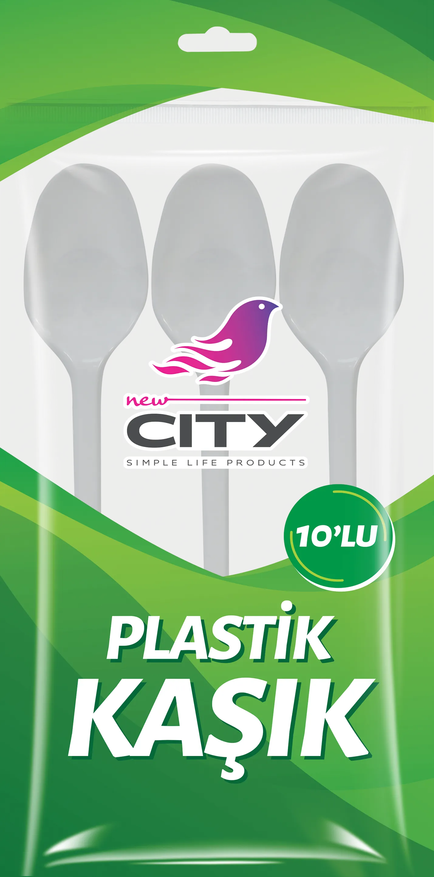 ملعقة بلاستيك 10 قطع