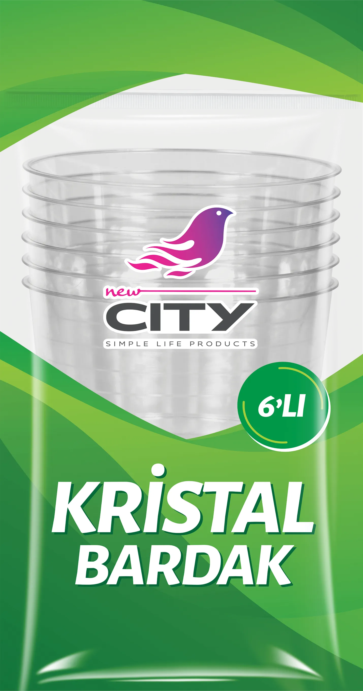 كوب كريستال 6 قطع 240 مل