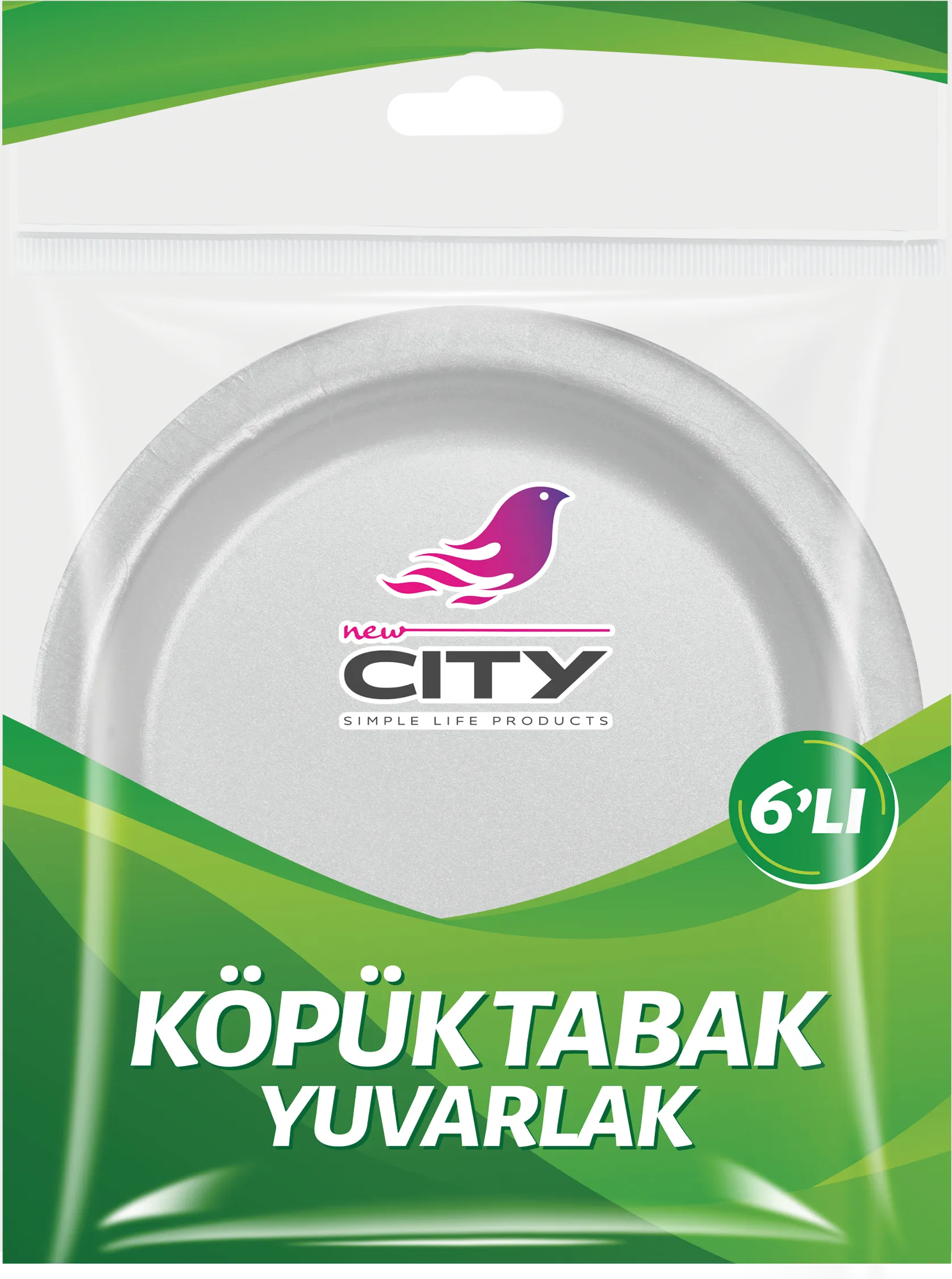 طبق فوم دائري 6 قطع