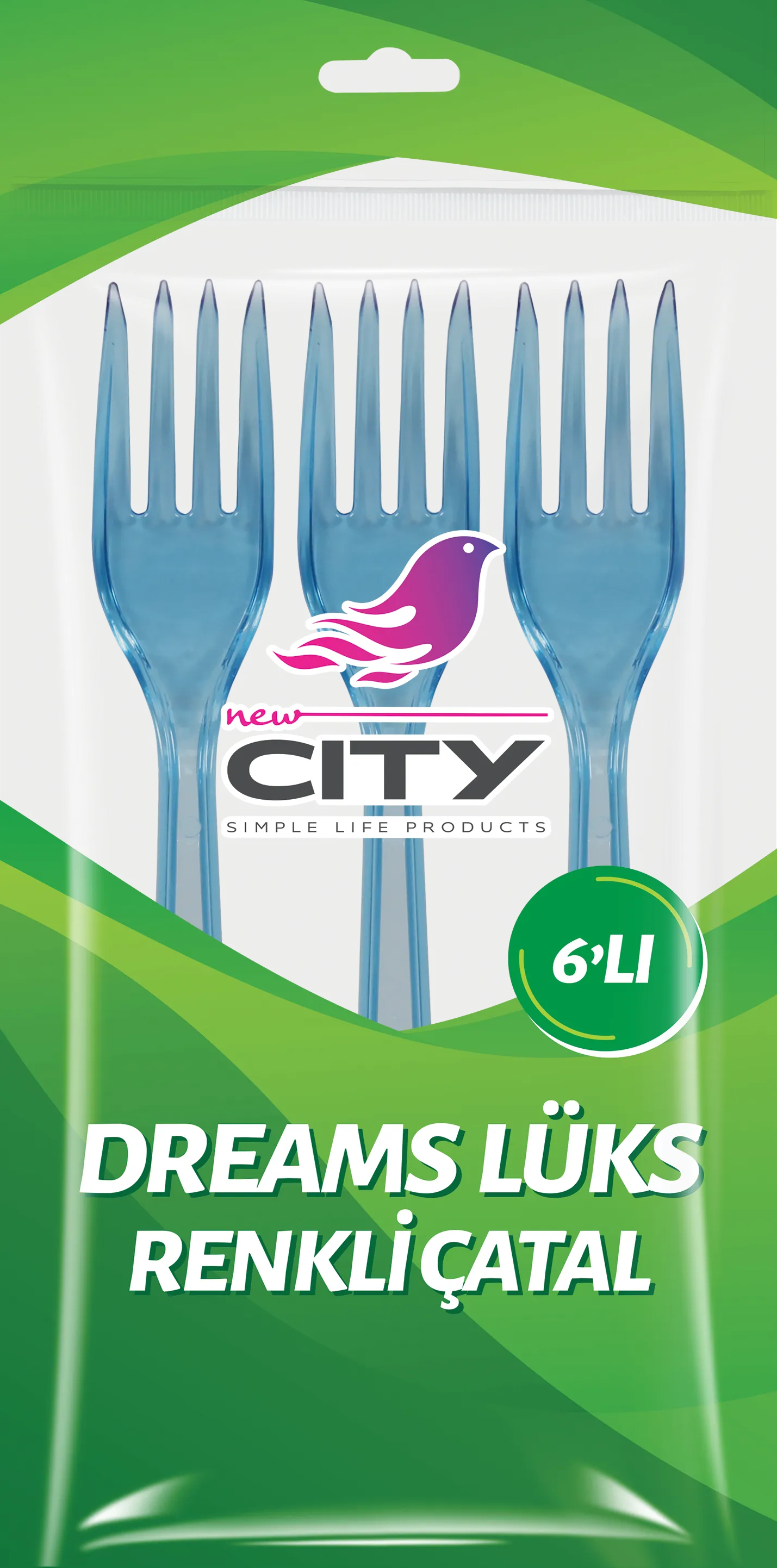 شوكة دريمز فاخرة ملونة 6 قطع