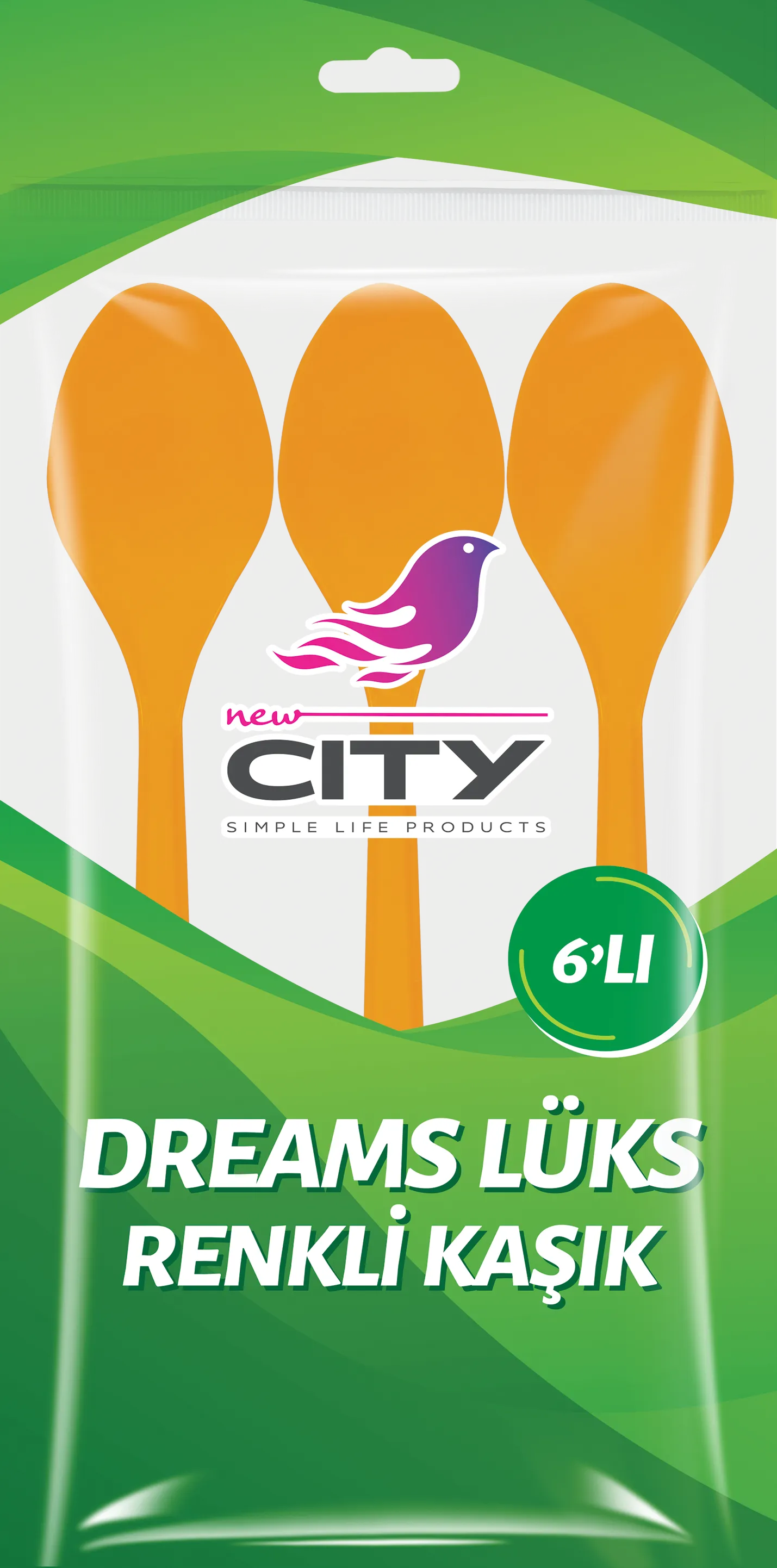 ملعقة دريمز فاخرة ملونة 6 قطع