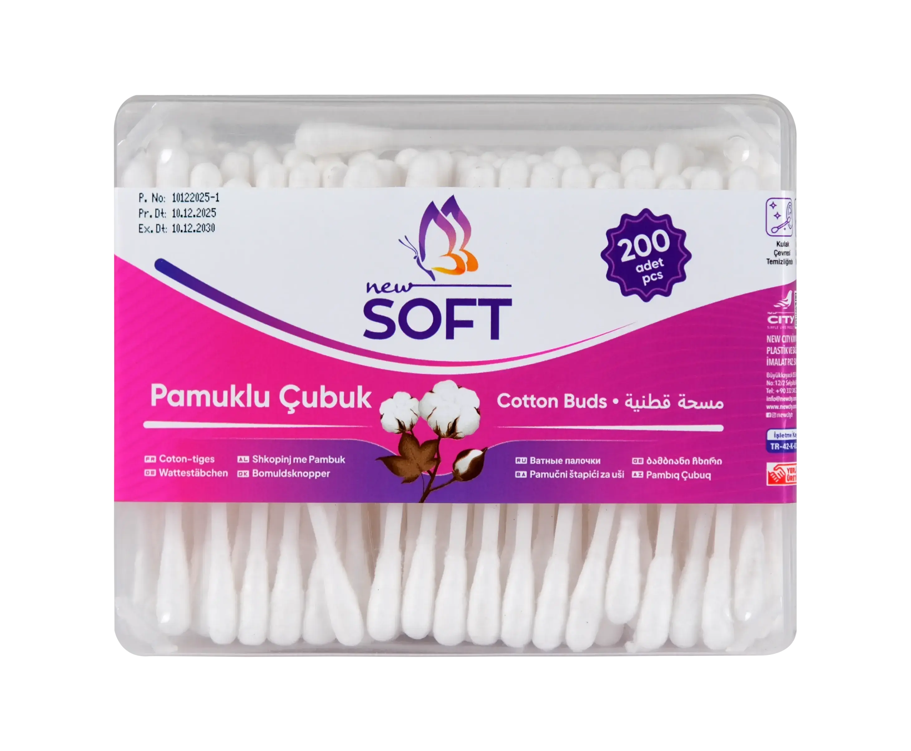 Bastoncillos de Algodón 200 Pcs